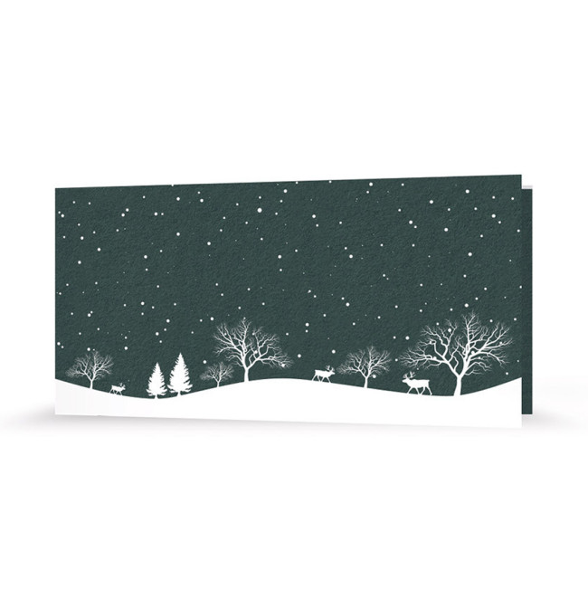 Weihnachtskarte | Schneelandschaft