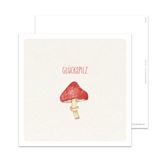 Postkarte | Glückspilz