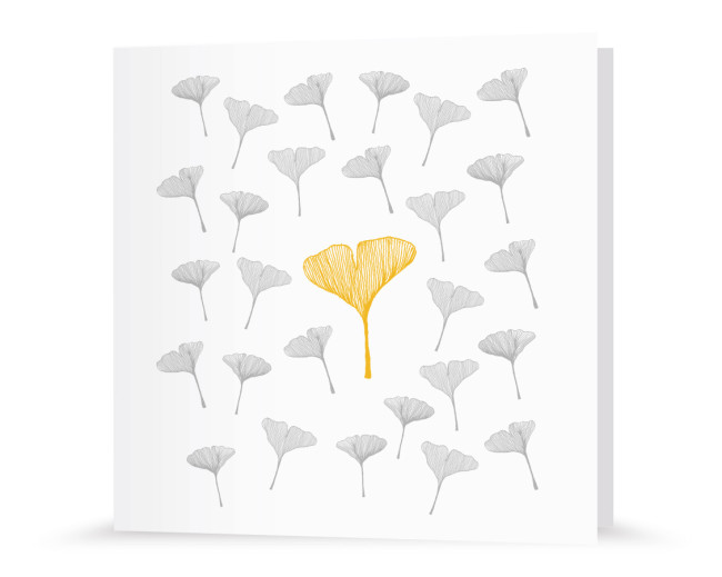 Grußkarte | Ginkgo