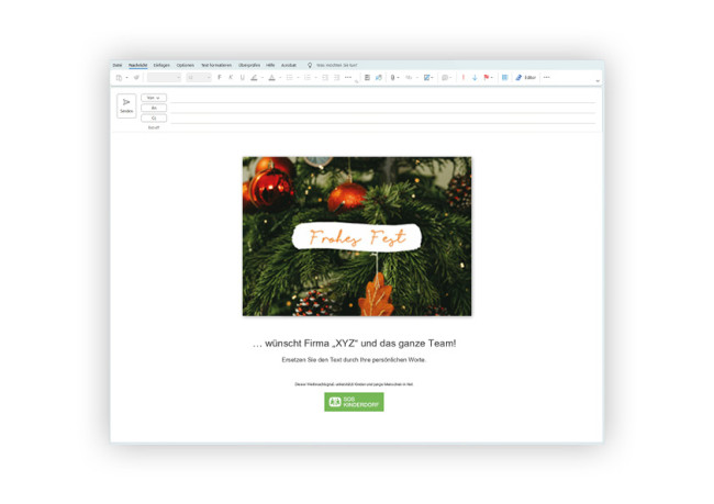 E-Mail | Weihnachtskugeln
