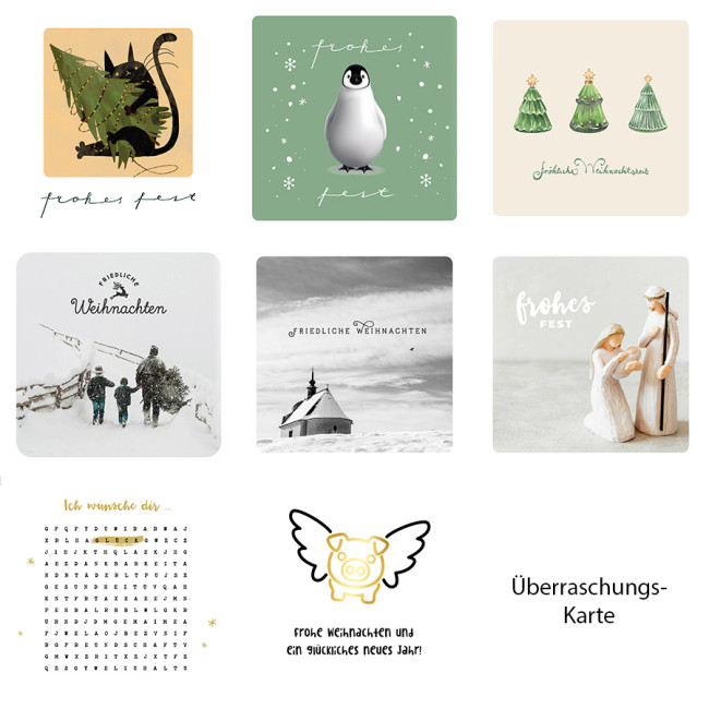 Weihnachtskarten-Set 2024
