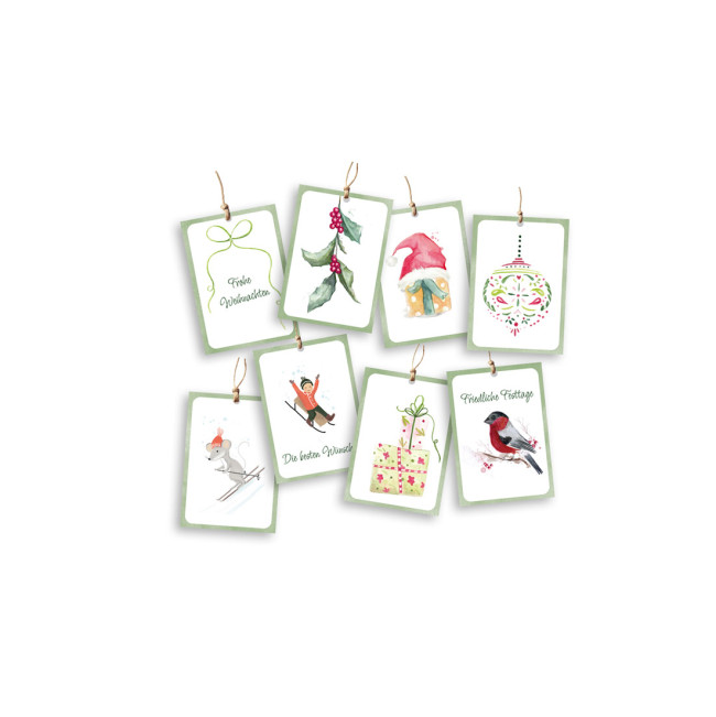 Weihnachtliches Geschenkanhänger Set