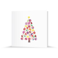 Weihnachtskarte | Moderne Tanne