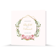 Hochzeitseinladung | Blütenkranz