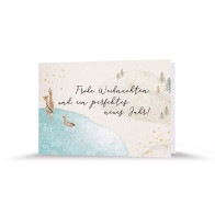 Weihnachtskarte | Rehweide