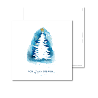 Postkarte | Malerischer Christbaum