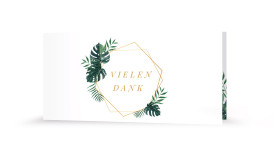 Dankeskarte "Palmengold"