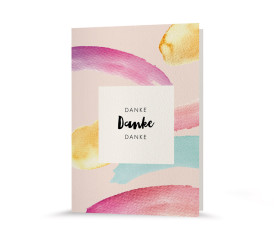 Dankeskarte  | Pinselstriche