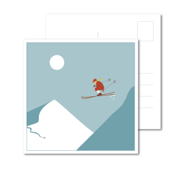 Postkarte | Ski Nostalgie