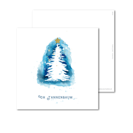Postkarte | Malerischer Christbaum