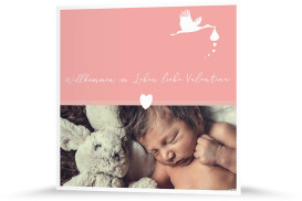 Willkommen im Leben (rosa)