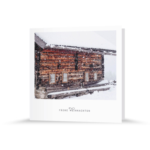 Weihnachtskarte | Berghütte