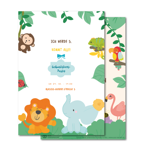 Geburtstagseinladung | Safari Party
