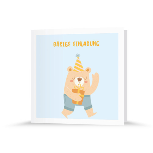 Geburtstagseinladung | Bärige Einladung