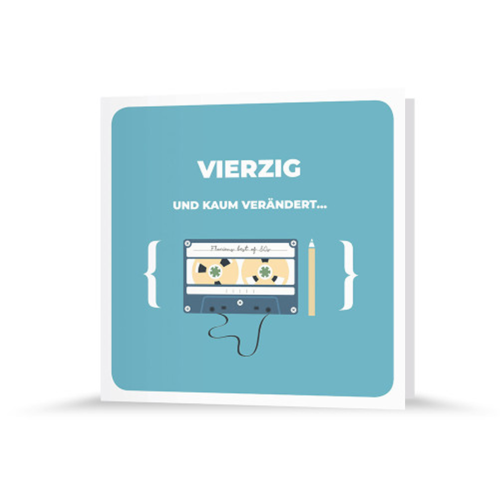 Geburtstagseinladung | Kassette