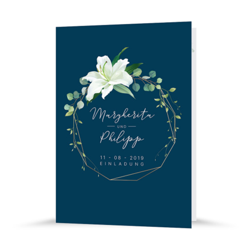 Hochzeitseinladung | Steckrose