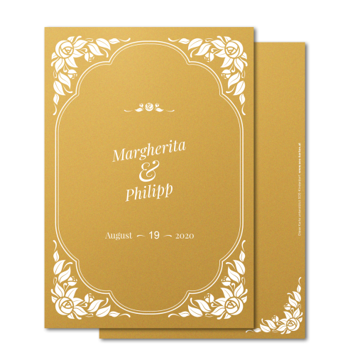 Save the Date | Vintage Gold