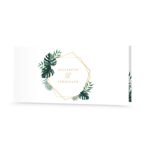 Hochzeitseinladung | Palmengold