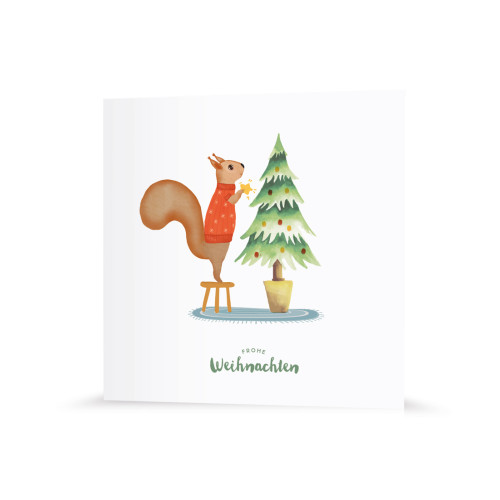Postkarte | Tierische Weihnachten
