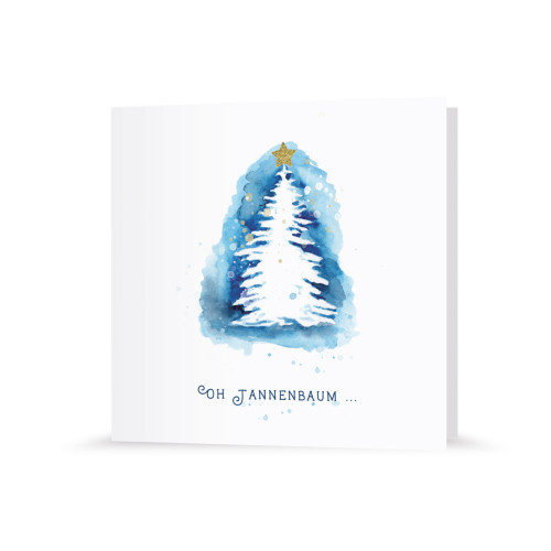 Postkarte | Malerischer Christbaum