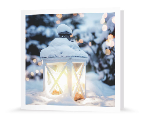 Laterne im Winter
