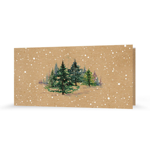 Weihnachtskarte | Schneegestöber