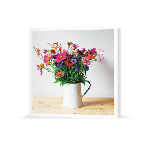 Grußkarte | Bunte Blumen