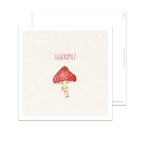 Postkarte | Glückspilz