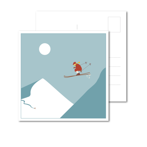 Postkarte | Ski Nostalgie
