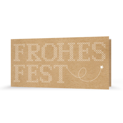 Weihnachtskarte | Stickerei
