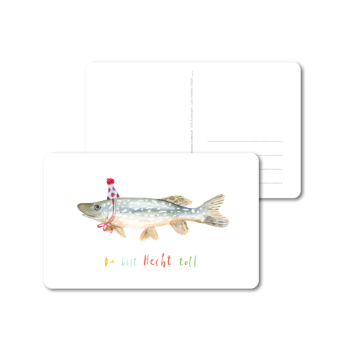 Postkarte | Hecht toll