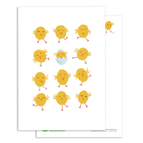 Postkarte | Ostern 2026 - Kücken